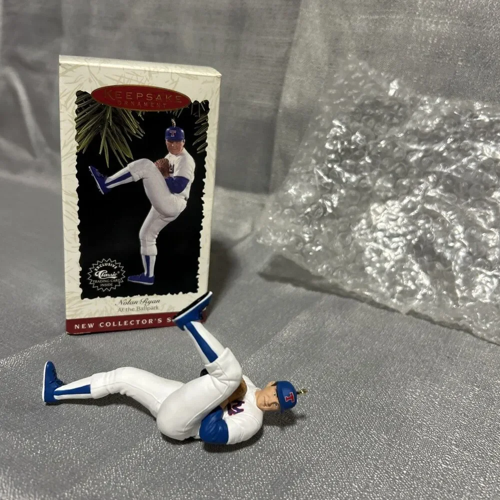 MLB Nolan Ryan At The Ballpark Texas Rangers Hallmark Keepsake Ornament Xmas